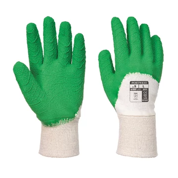 PORTWEST A171W3RL Latex mártott kesztyű nyitott kézháttal