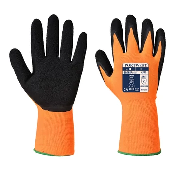 PORTWEST A340ORBXXL Hi-Vis Grip mártott latex védőkesztyű