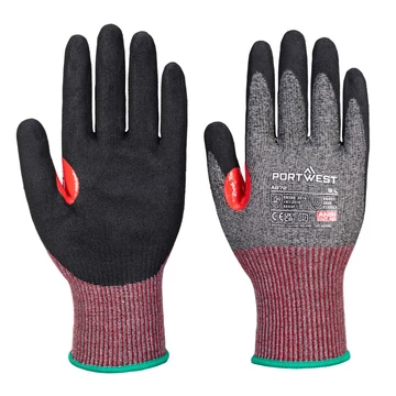 PORTWEST A672K8RL AHR13 F Dark Nitrile Cut kesztyű