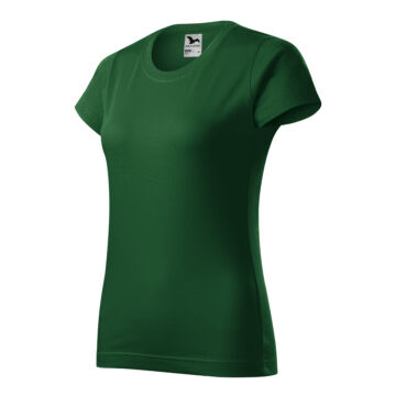 Basic póló női üvegzöld XS