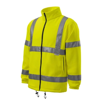 HV Fleece Jacket polár unisex fluoreszkáló sárga M