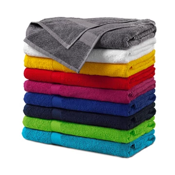 Terry Bath Towel fürdőlepedő unisex tengerészkék 70 x 140 cm