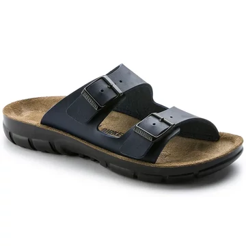 BIRKENSTOCK Bilbao Birko-Flor munkavédelmi papucs, normál szélesség, sötétkék 39