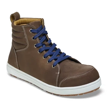 BIRKENSTOCK QS 700 NU nubuk bőr munkavédelmi bakancs S3, barna 35