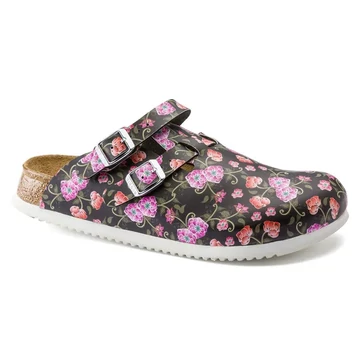 BIRKENSTOCK Kay Birko-Flor munkavédelmi papucs, Roses Black 35