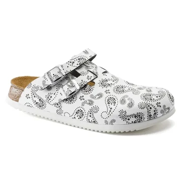 BIRKENSTOCK Kay Birko-Flor munkavédelmi papucs, Paisley Black/White 35