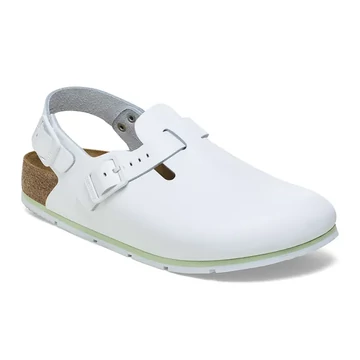 BIRKENSTOCK Tokio PRO Natural Leather munkavédelmi papucs, normál szélesség, fehér 35