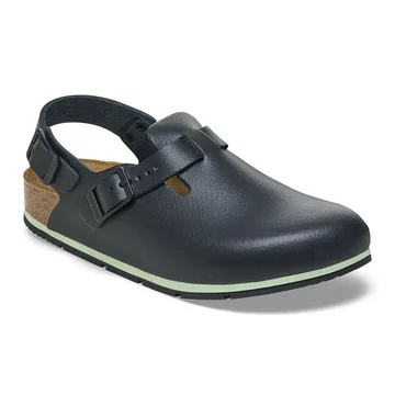 BIRKENSTOCK Tokio PRO Natural Leather munkavédelmi papucs, szűkített, fekete 35