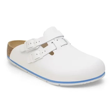 BIRKENSTOCK Kay PRO natural leather munkavédelmi papucs, normál szélesség, fehér 35