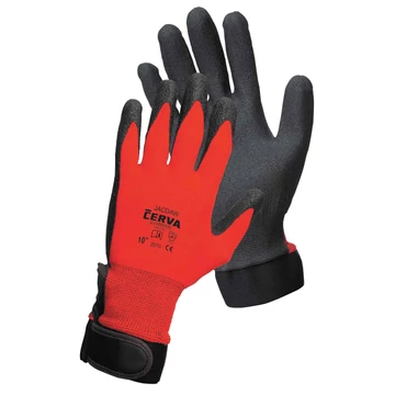 JACDAW piros mártott nylon munkavédelmi kesztyű - 6