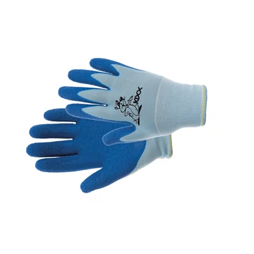 CHUNKY munkavédelmi kesztyű nylon, latex tenyér kék 4