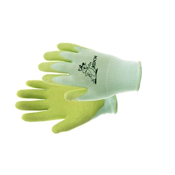 FUDGE munkavédelmi kesztyű nylon, latex tenyér zöld 4