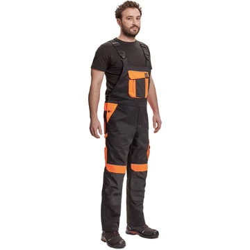 MAX VIVO mellesnadrág fekete/narancs 46
