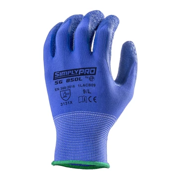 1LACB06 ÚJ! SZERELŐKESZTYŰ KÉK LATEX CSB TENYÉRREL_6