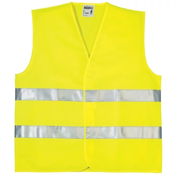 70200OXF FLUO JÓL LÁTHATÓSÁGI MELLÉNY, 2 KERESZTCSÍK, SÁRGA_M