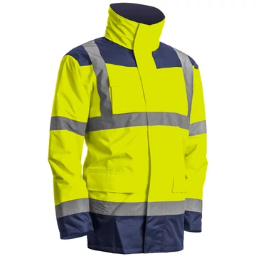 7KANYL ÚJ! KANATA 4/1 HI-VIZ SÁRGA/KÉK PE KABÁT_L