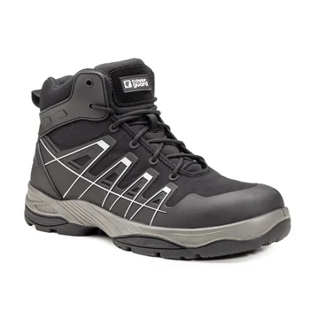 9SCHH10038 ÚJ! SCHORL S3 FEKETE SPORT MUNKAVÉDELMI BAKANCS FÉNYVISSZAVERŐ CSÍKKAL_38