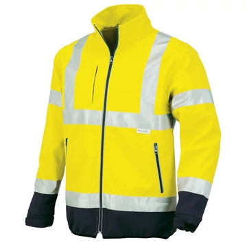 04512 Flash Jól láthatósági SOFTSHELL kabát sárga 3XL