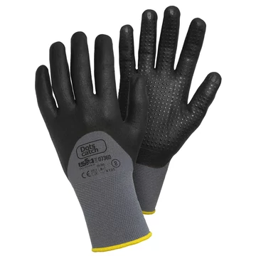 07360 Dots Catch nitrilbe mártott nylon precizíós kesztyű