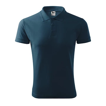 Pique Polo galléros póló férfi tengerészkék 2XL