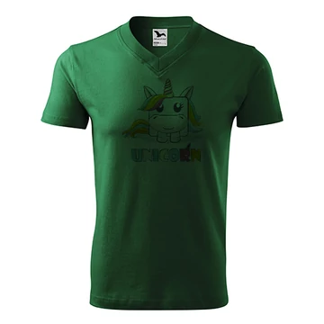 Unikornis póló unisex üvegzöld S