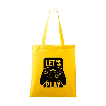 Lets play bevásárlótáska unisex sárga uni