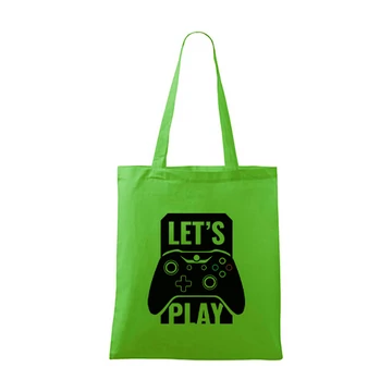 Lets play bevásárlótáska unisex almazöld uni