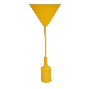 FÜGGESZTÉK E27 TEXIL SÁRGA