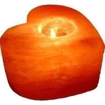 SÓKRISTÁLY LÁMPA MÉCSES SZÍV ALAKÚ