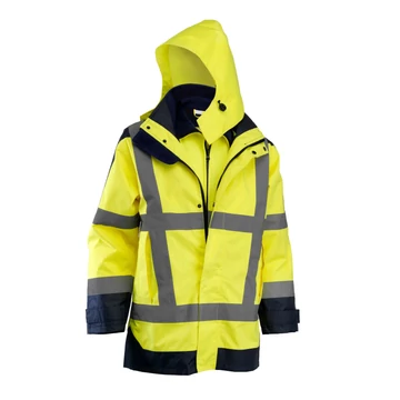 ROCK jól-láthatósági multifunkciós télikabát kivehető softshell béléssel, sárga