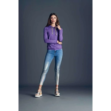 NŐI FASHION BASIC HOSSZÚ UJJÚ KAPUCNIS PÓLÓ