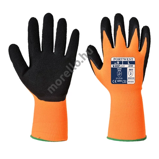 Portwest Hi-Vis Grip mártott latex védőkesztyű