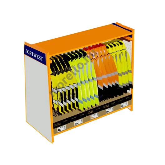 Portwest Nagy, szabadonálló padlóállvány H 1.5m x Sz 1.5m x M 1.4m
