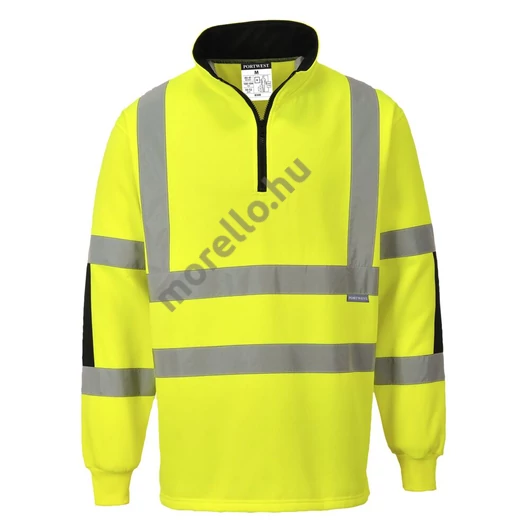 PORTWEST B308YER6XL Jól láthatósági Xenon Rugby pulóver