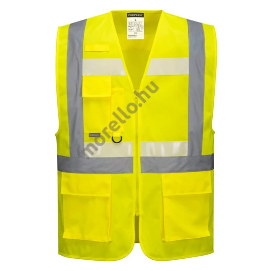 Portwest Glowtex vezetői mellény Ezee cipzárral