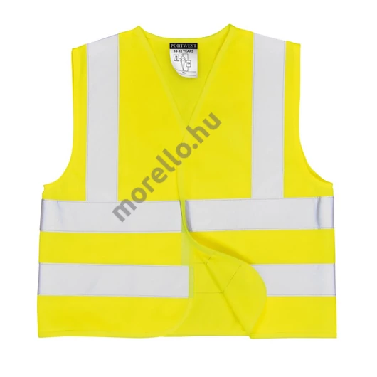 Portwest Jól láthatósági két csíkos mellény gyerekek részére