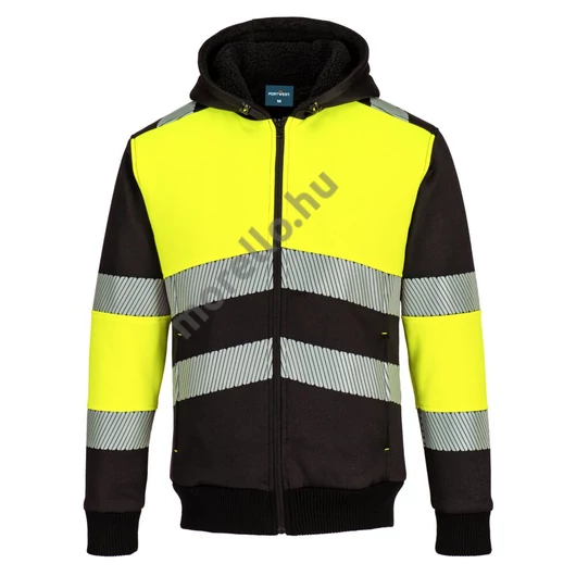 Portwest PW3 Class 1 zippzáros téli kapucnis pulóver