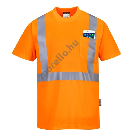 Portwest HiVis póló zsebbel