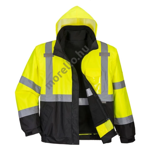 Portwest Hi-Vis prémium 3 az 1-ben bomber kabát