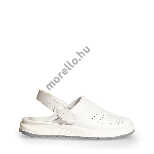 ABEBA ACTIVE 87020 fehér pántos munkavédelmi papucs, lyukacsos - 36