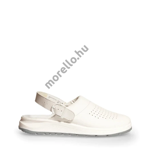 ABEBA ACTIVE 877020 fehér pántos munkavédelmi papucs, lyukacsos - 36