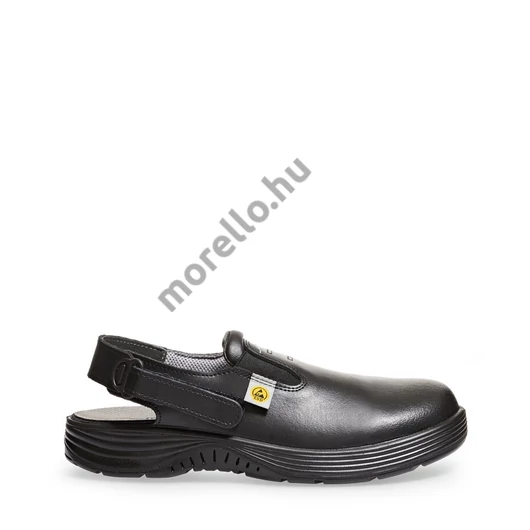 ABEBA ESD-X-LIGHT 7131035 fekete ESD munkavédelmi papucs, acél lábujjvédelemmel - 36