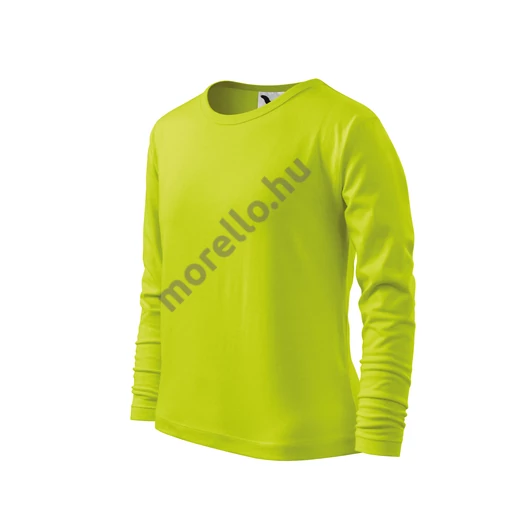 Fit-T LS póló gyerek lime 158 cm/12 éves