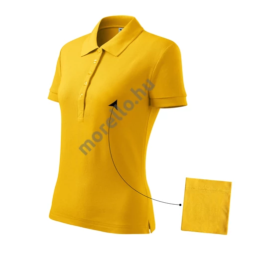 Cotton galléros póló női sárga XS