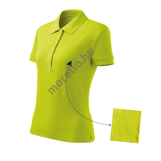 Cotton galléros póló női lime XS