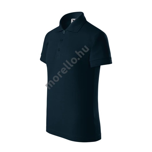 Pique Polo galléros póló gyerek tengerészkék 134 cm/8 éves