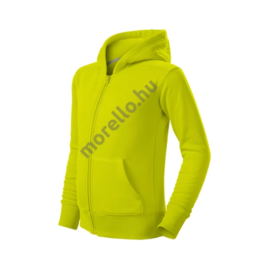 Trendy Zipper felső gyerek lime 158 cm/12 éves