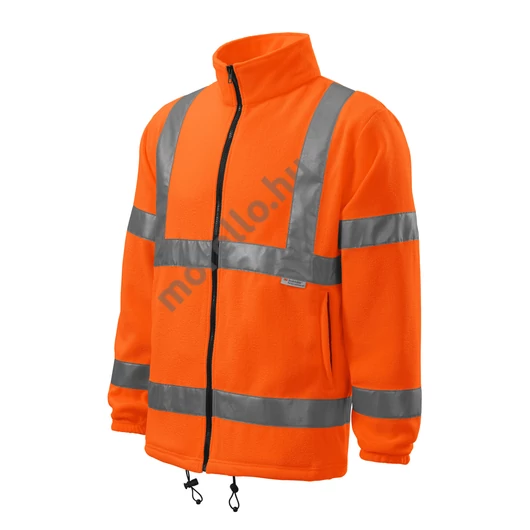 HV Fleece Jacket polár unisex fluoreszkáló narancssárga M