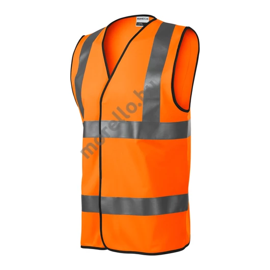 HV Bright biztonsági mellény unisex fluoreszkáló narancssárga M