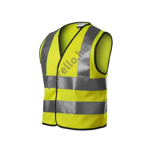 HV Bright biztonsági mellény gyerek fluoreszkáló sárga 4-6 éves/104-128 cm